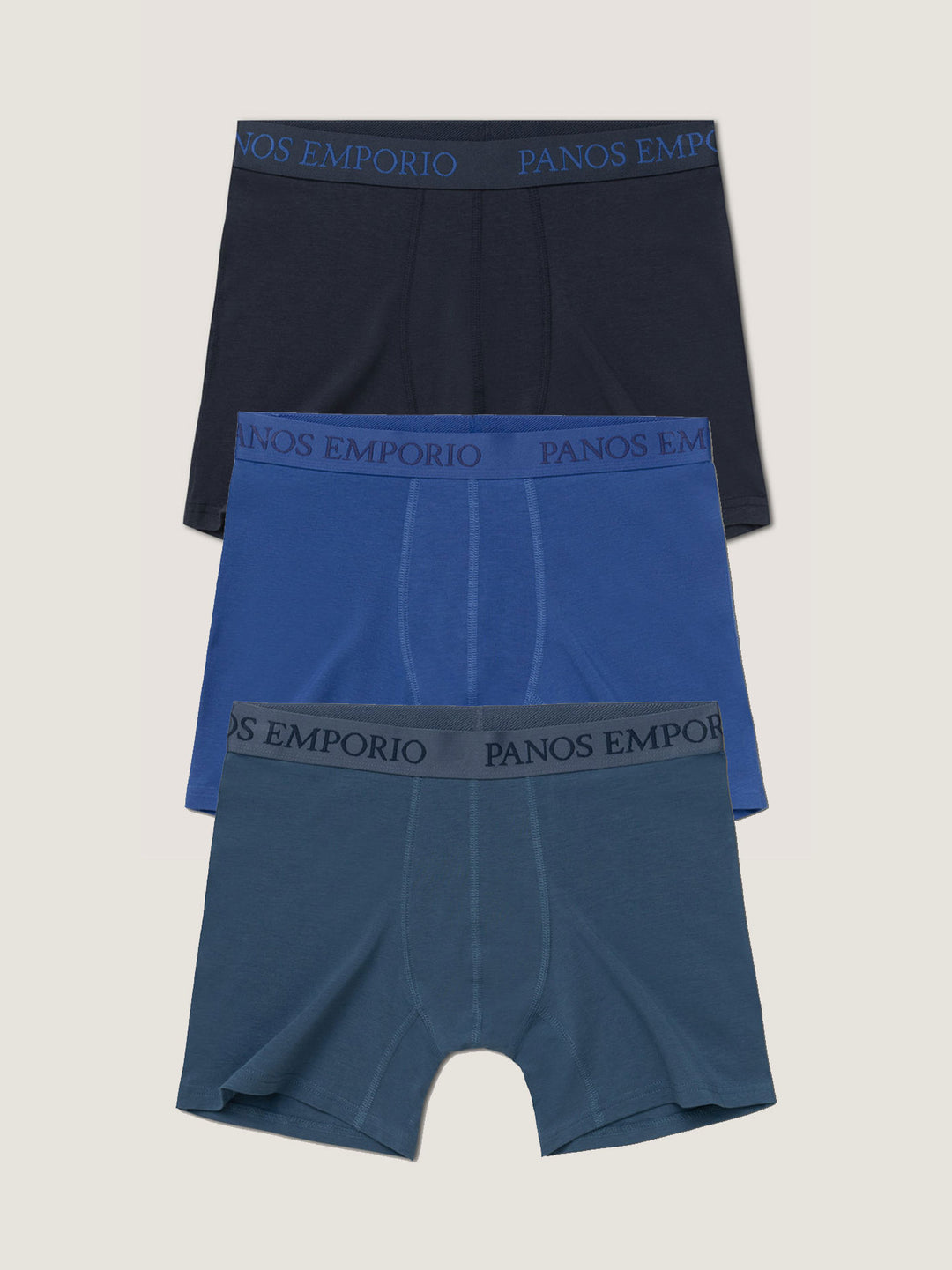 3pk Base Bamboo Boxer  Blue Quartz/Bering Sea/Navy