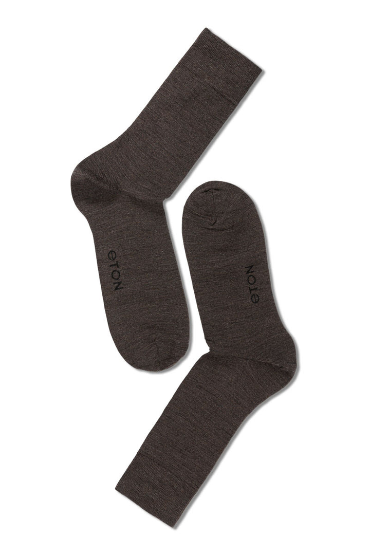 Eton Fine Wool Plain 413  Brown Melange