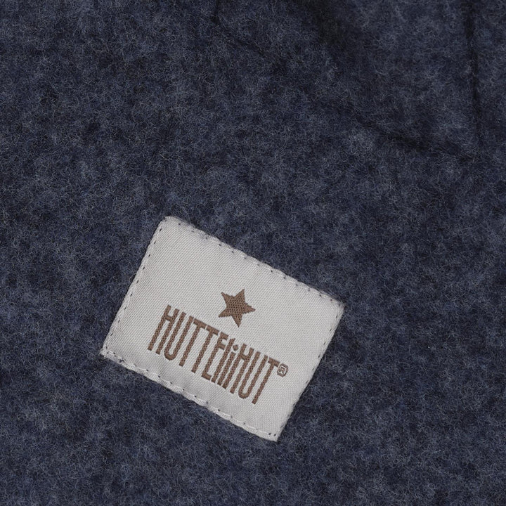 Jacket Ears Wool Fleece Ombre Blue Melange