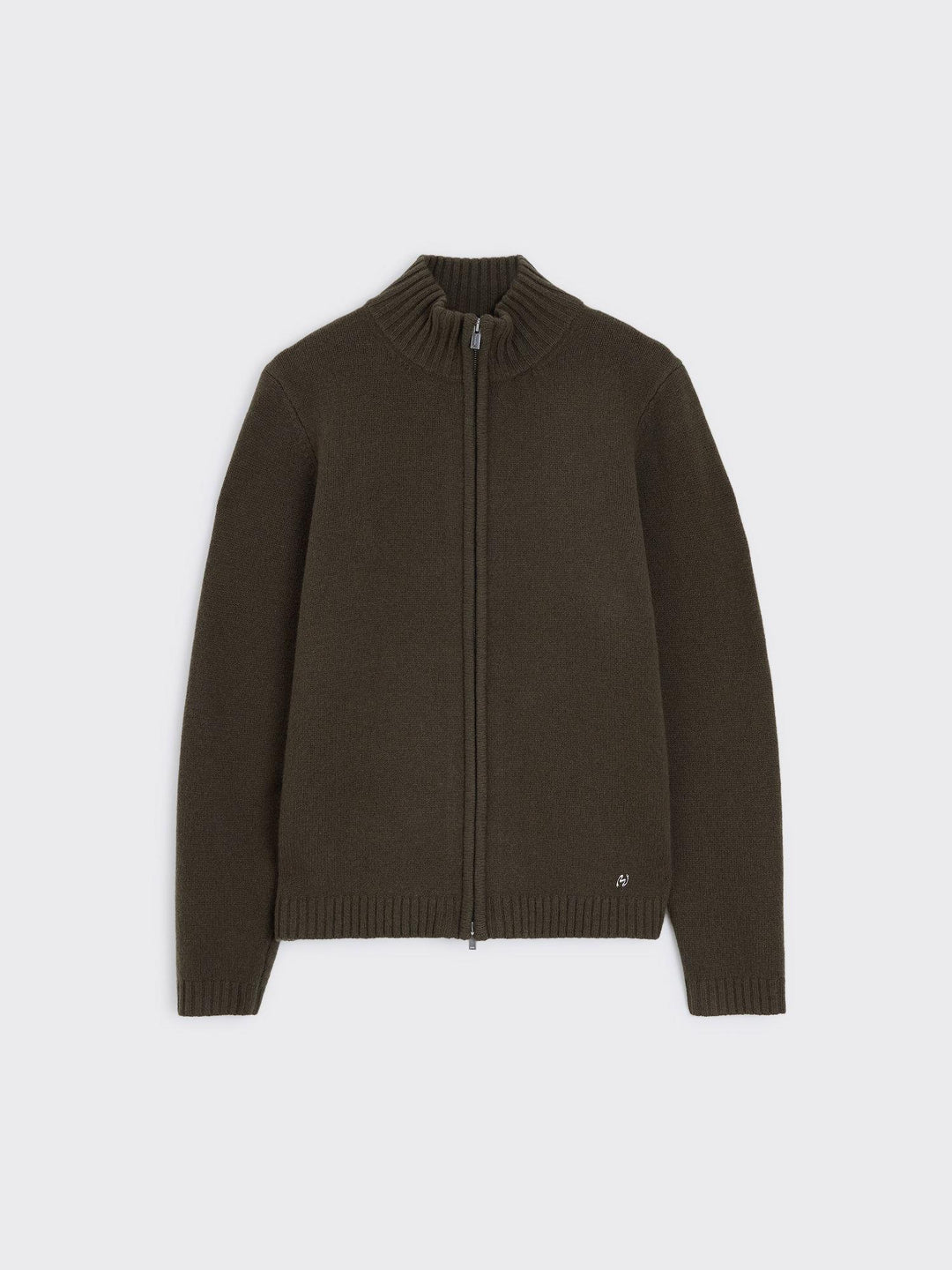 Andreas Zip-Up Cardigan  Dk. Green