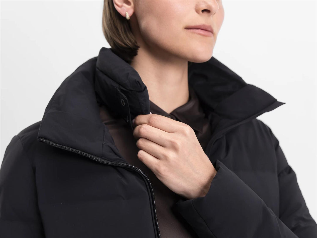 W Enigma Parka Down Collar  Black
