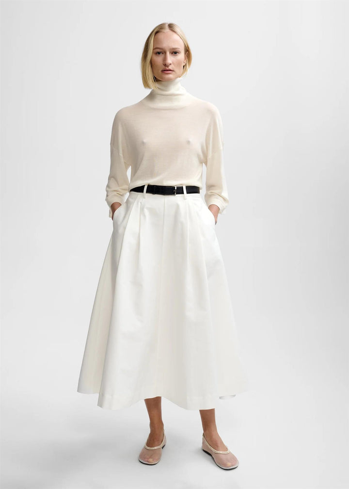 Anna Cotton Skirt  White