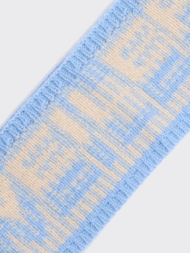 Ski Jacquard Headband 26-01  Lt. Blue