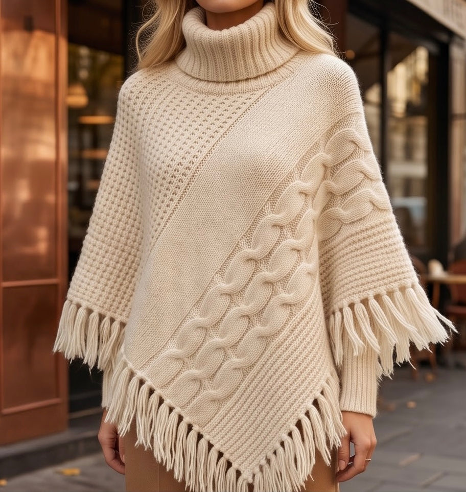 Montana Poncho Offwhite