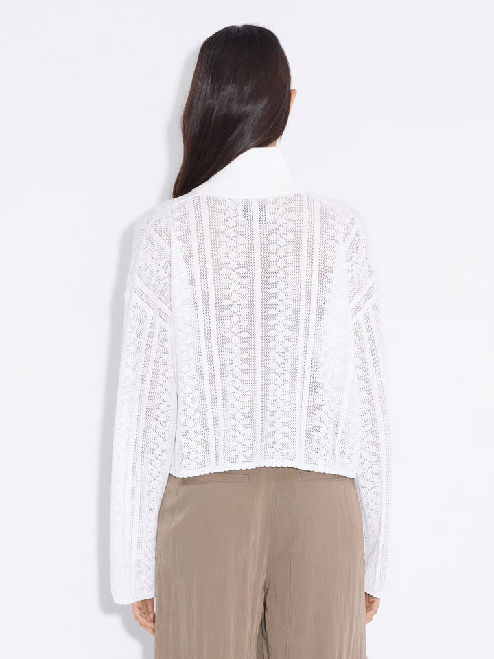 Tine Crochet Cardigan  Ecru