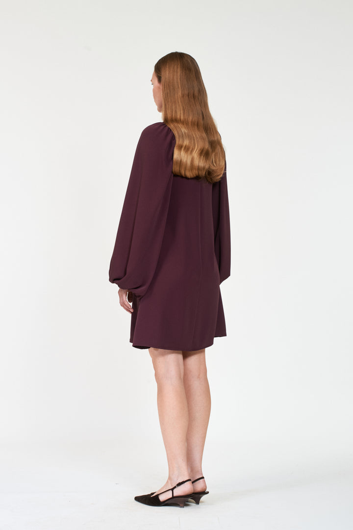 VALERIA Crepe  Dk Burgundy