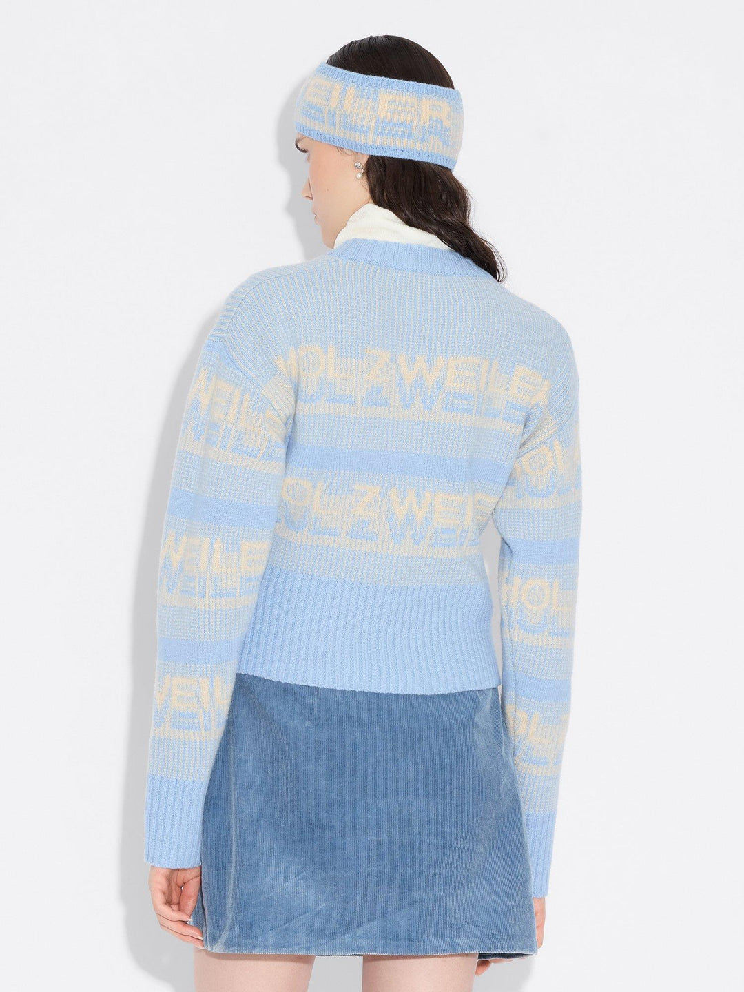Ski Cropped Crew  Lt. Blue