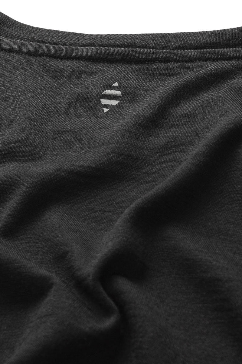 WOOL/TENCEL LONG SLEEVE  Black