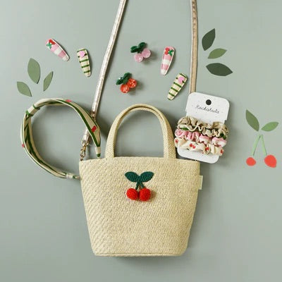 CHERRY KISS SCRUNCHIE SET