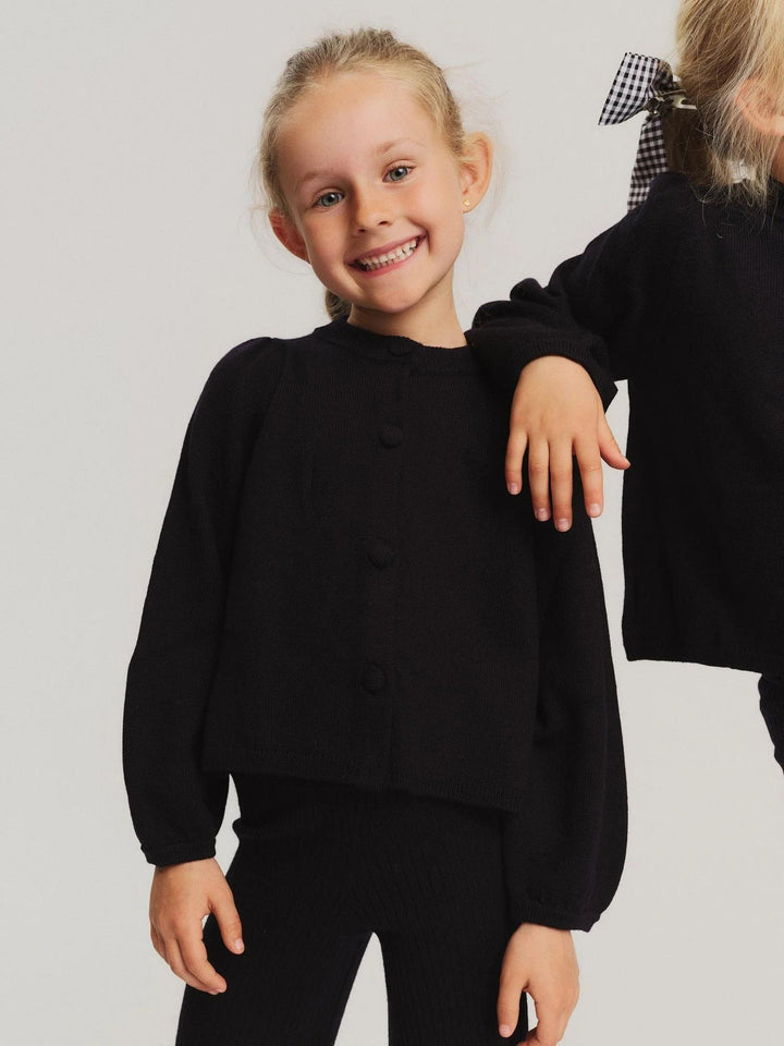 KIDS Alicia Merino Cardigan Navy