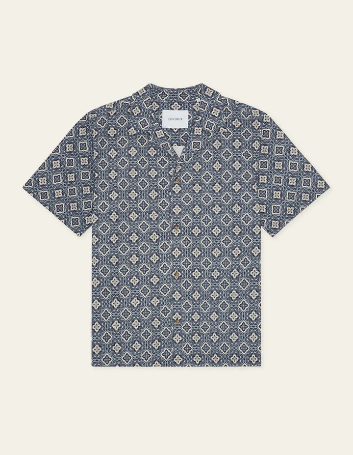 Lukas Arabesque AOP SS Shirt  Blue Fog