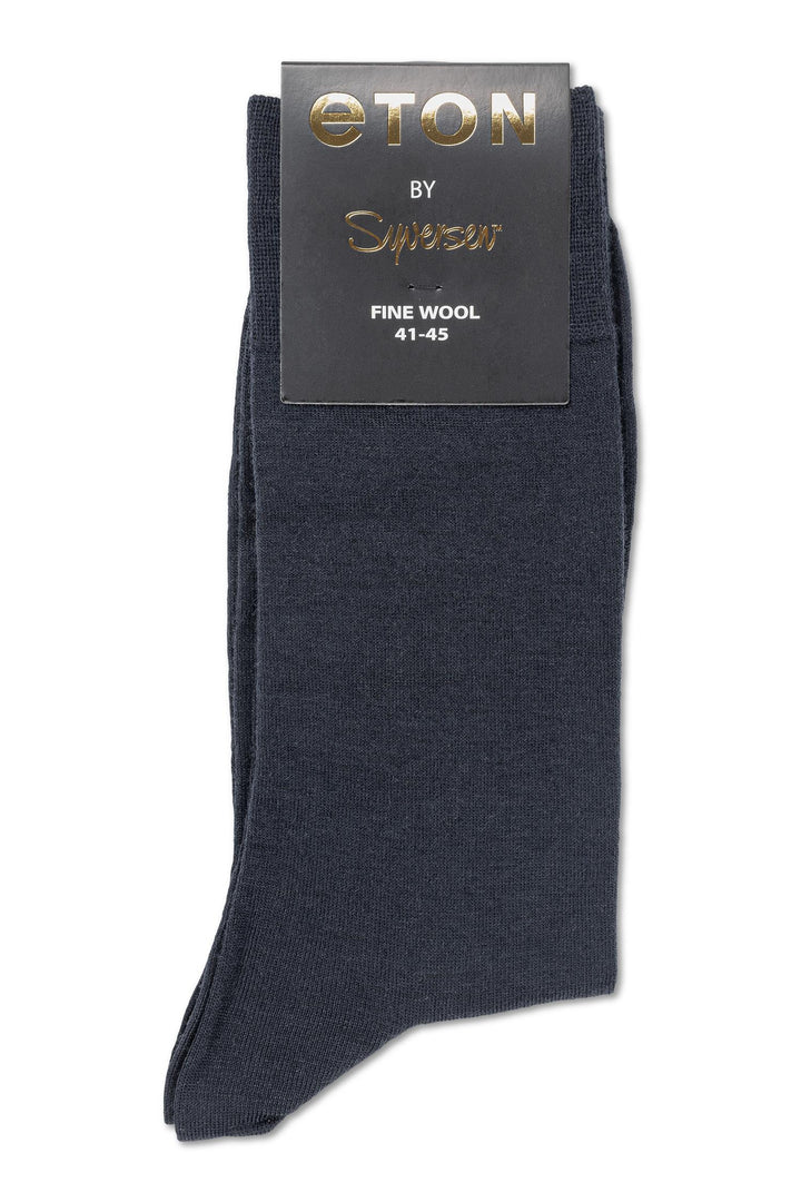 Eton Fine Wool Plain  Dark Blue