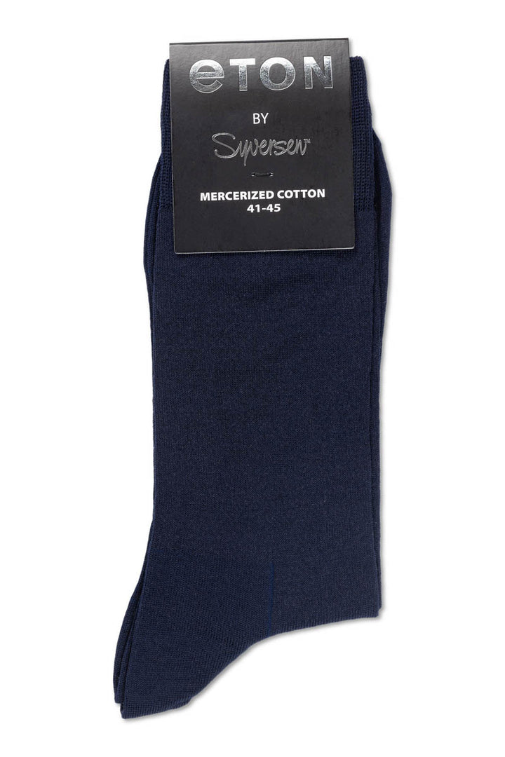 Eton Merc.Cotton Plain  Dark Blue