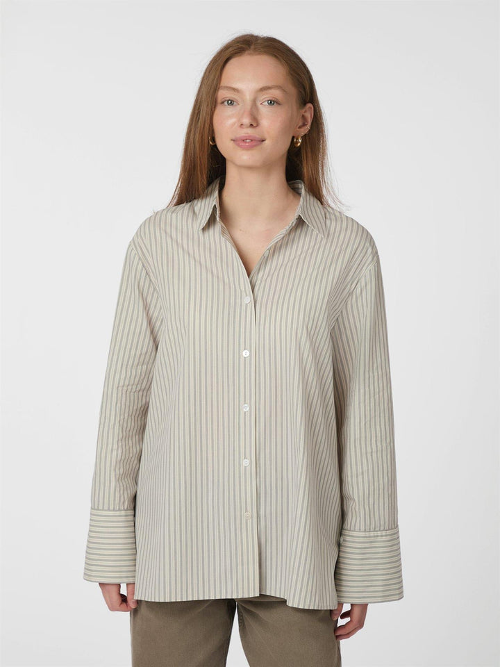 Dita double stripe shirt  Cream