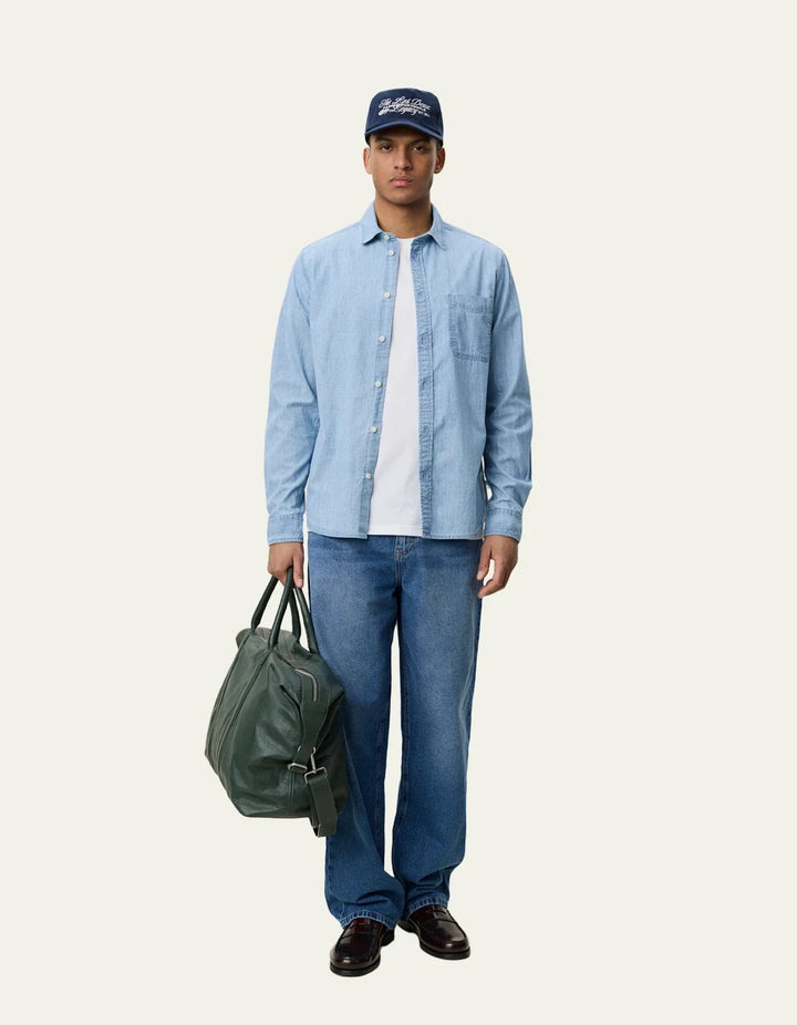 Chambray Shirt  Light Blue Wash