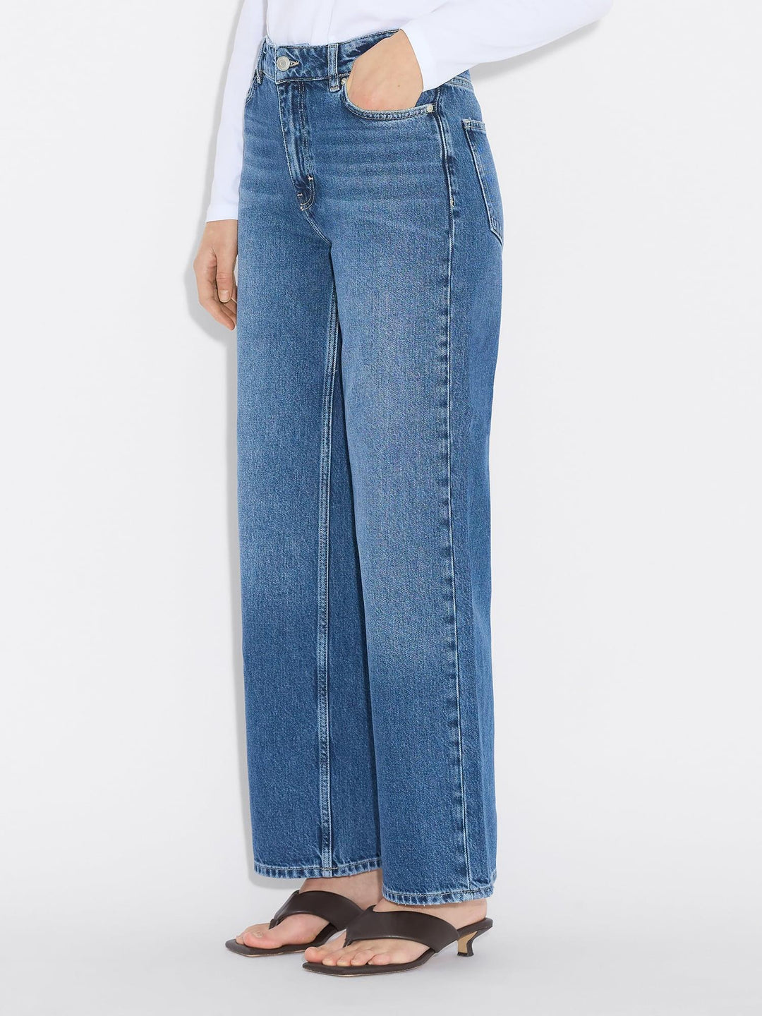 W Wide Jeans  Blue