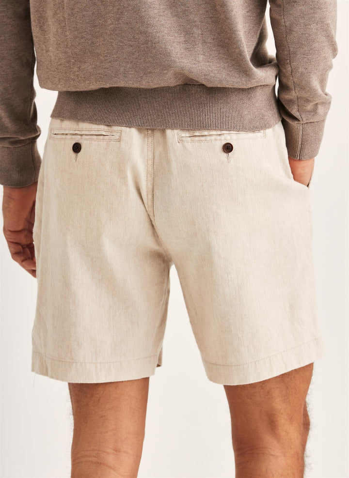 Fenix Linen Shorts  Off White