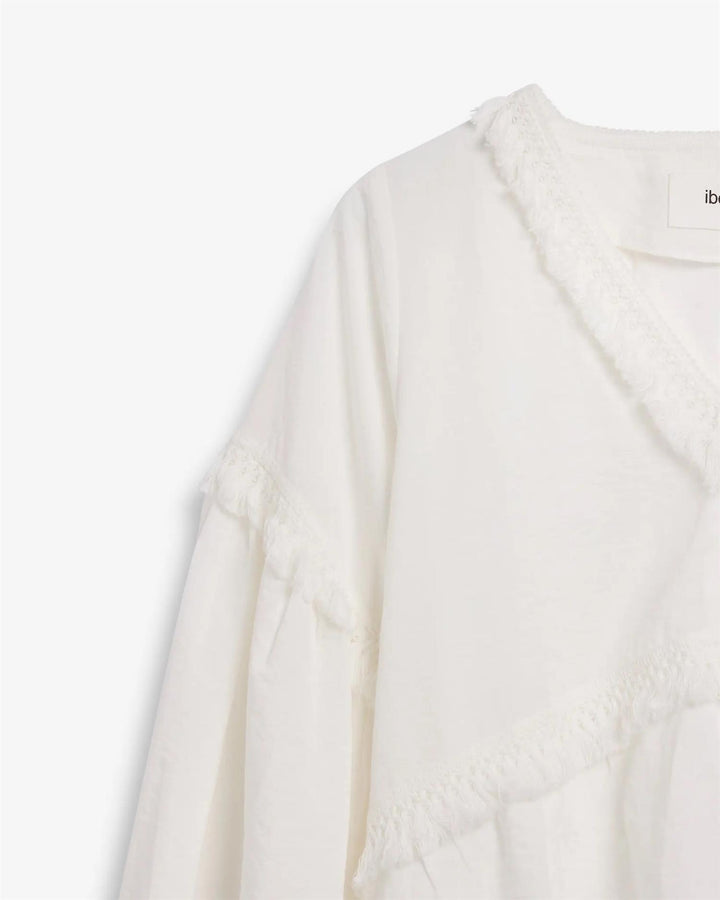 IBEN EDEN BLOUSE  Linen White