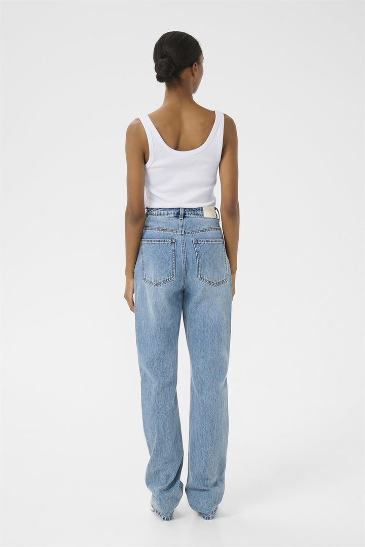 Drew Logo Top 2.0  Bright White