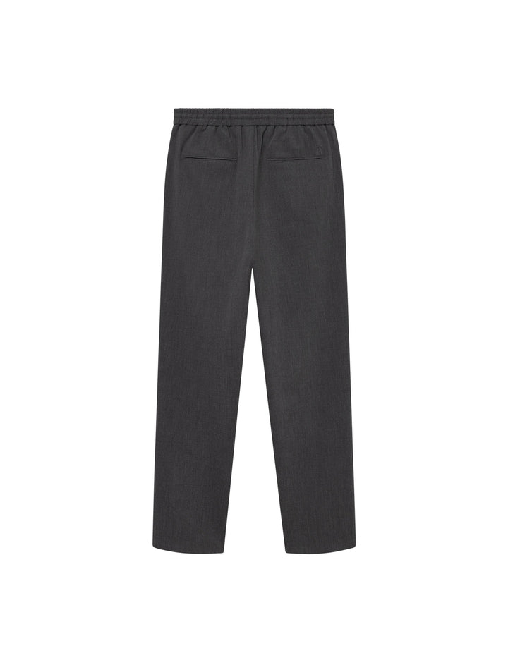 Como Tapered Textured Pants  Dark Grey Melange