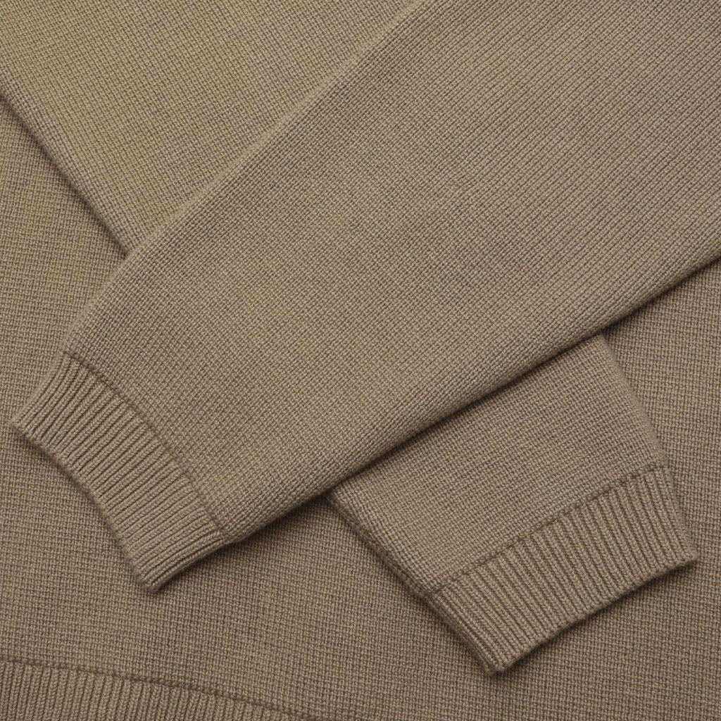 Zipper Knit Cardigan  Moss