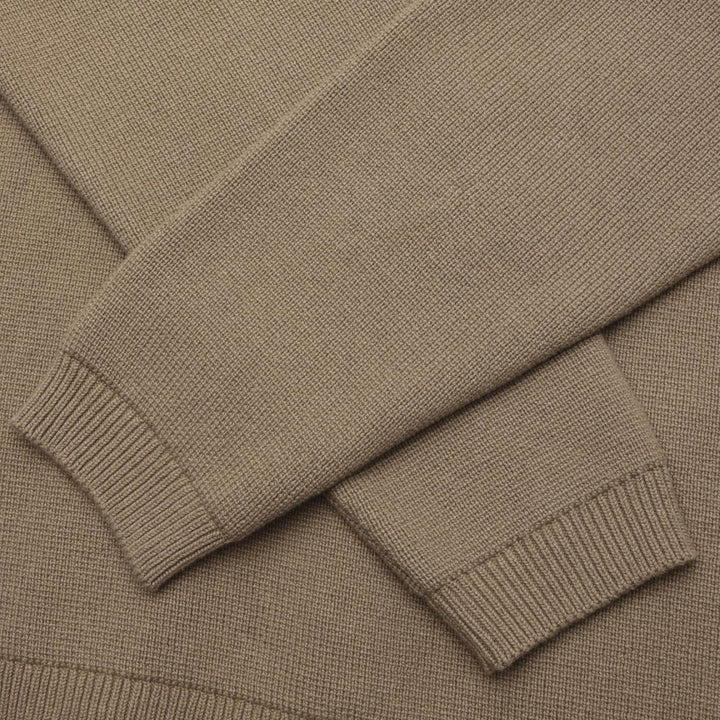 Zipper Knit Cardigan  Moss