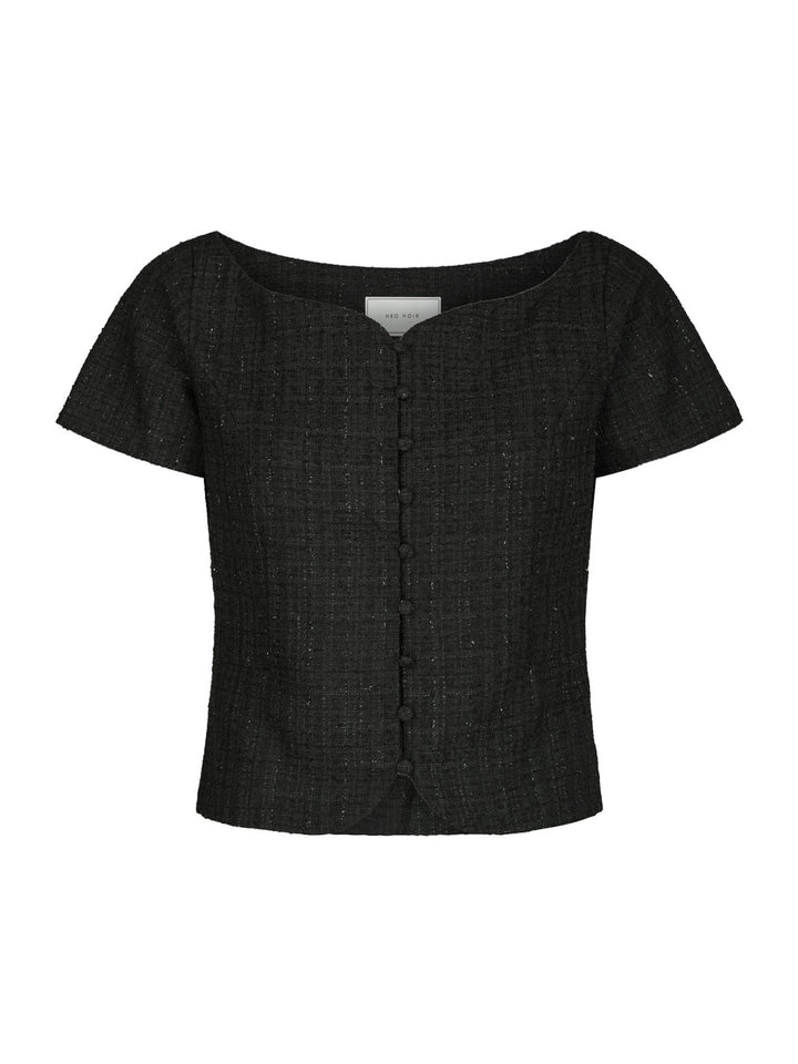 Tango Boucle Top  Black
