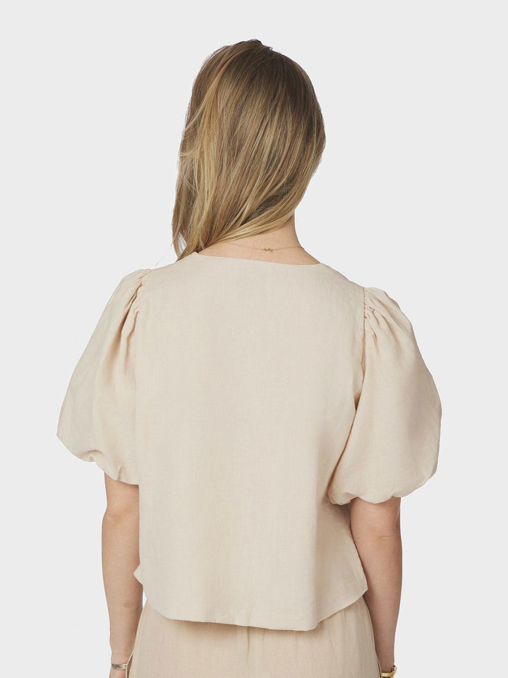 Moisa Linen Blouse  Sand