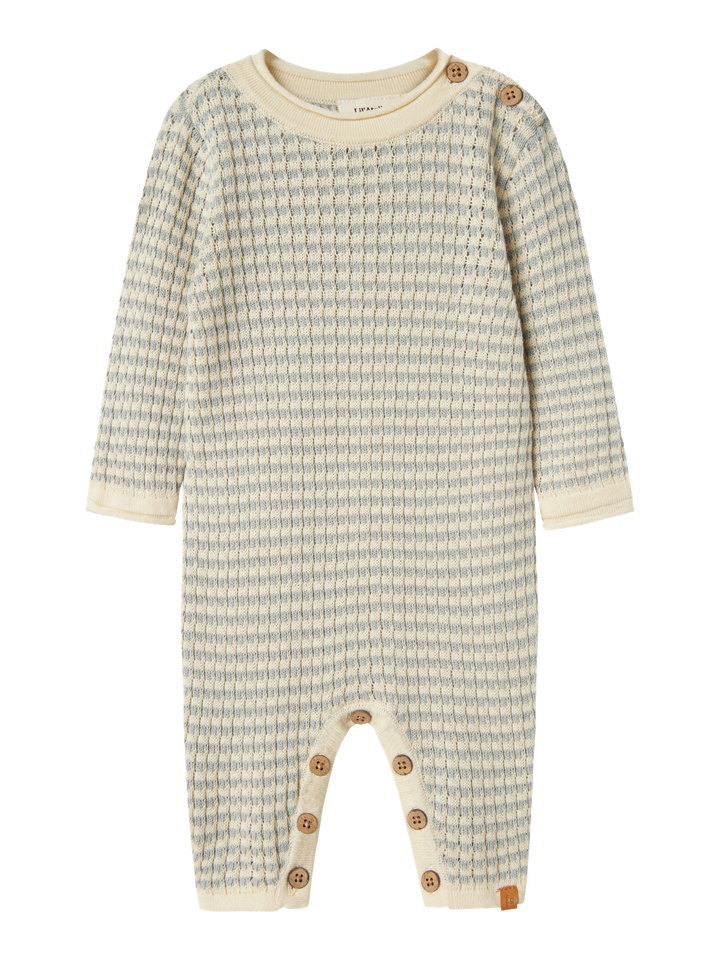 Nbmnelson Ls Knit Suit Lil  Lysegrå