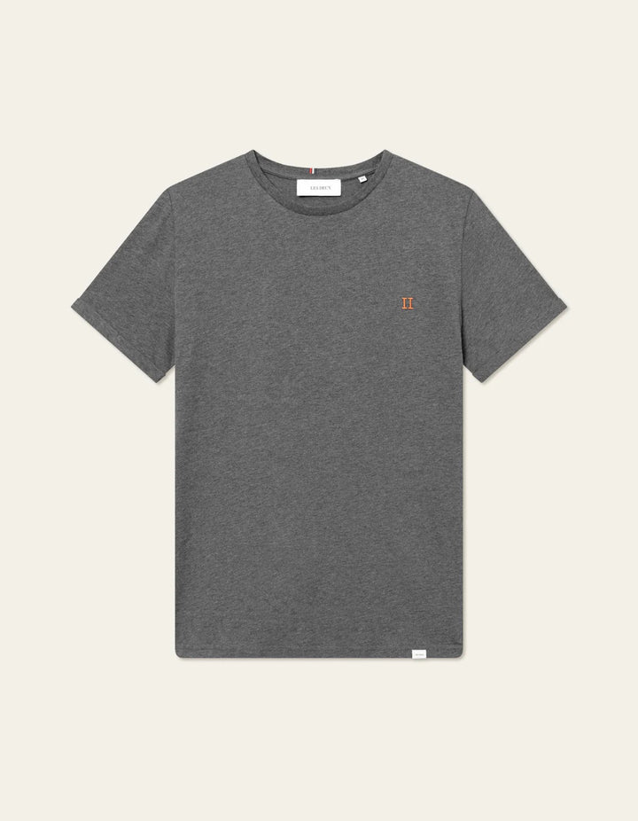 Nørregaard T-Shirt - Seasonal  Charcoal Melange/Orange