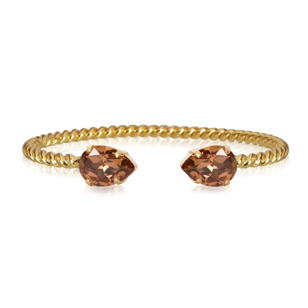 MINI DROP BRACELET Gold  Light Smoked Topaz