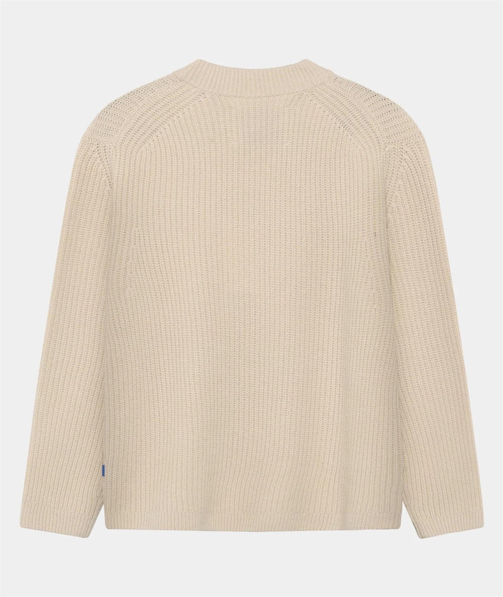 Boxy Wool Knit  Bone White