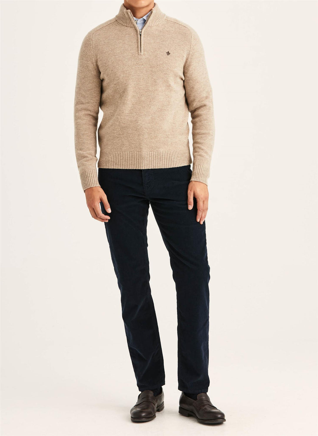 Hertford Half Zip  Khaki