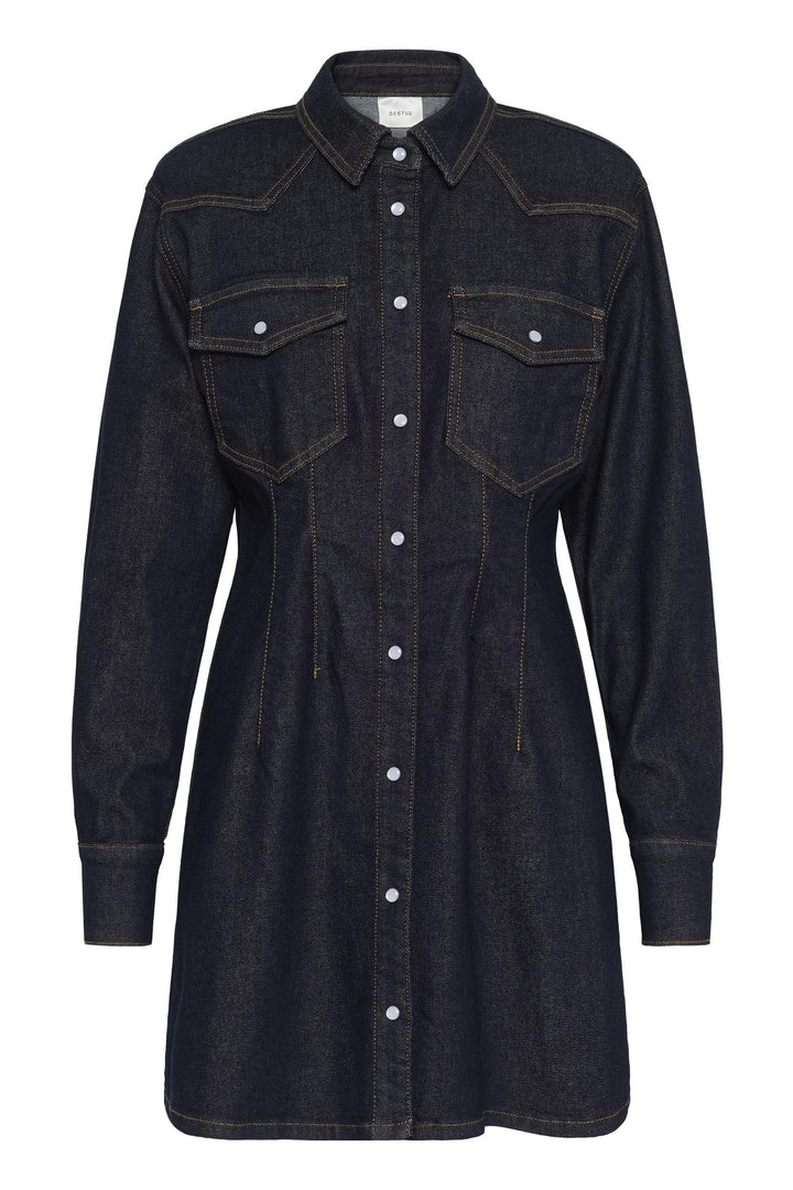 Gzmae Dress  Dark Blue Rinse