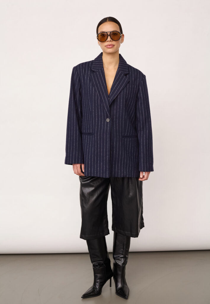 NaidaCC Pin Power Blazer  Navy