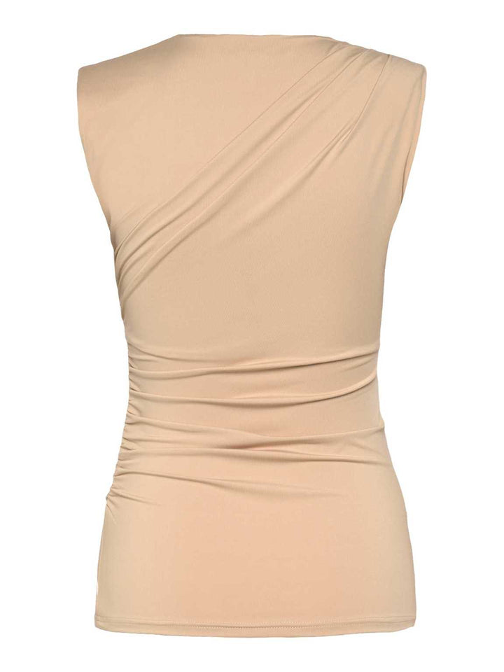 RWBillie SL Drape Top  Safari