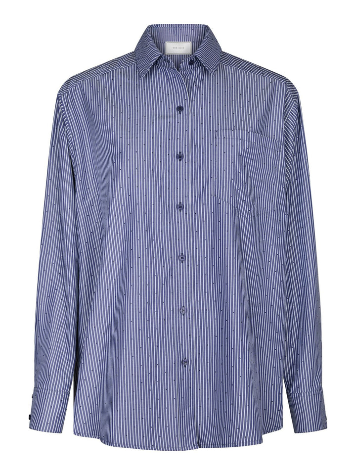 Dalma B Stripe Stone Shirt  Midnight Blue