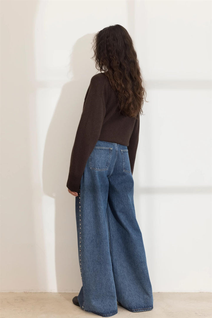 Abigail Knit  Dark Brown