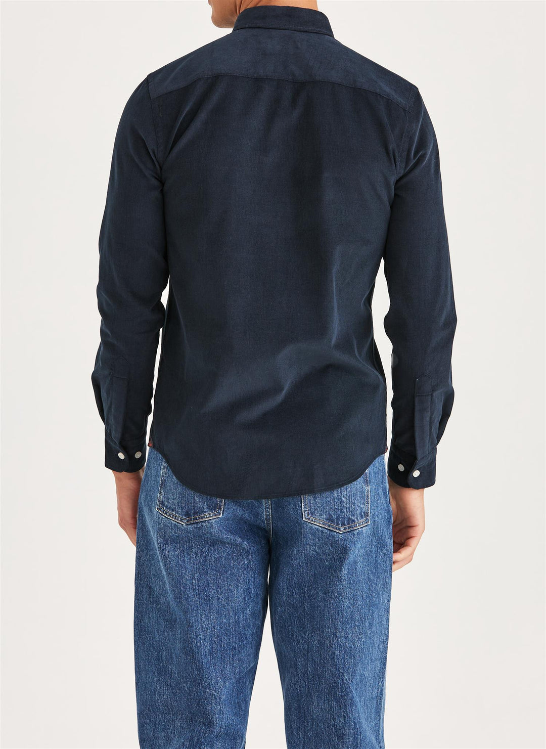 Douglas Cord Shirt-Slim Fit  Blue