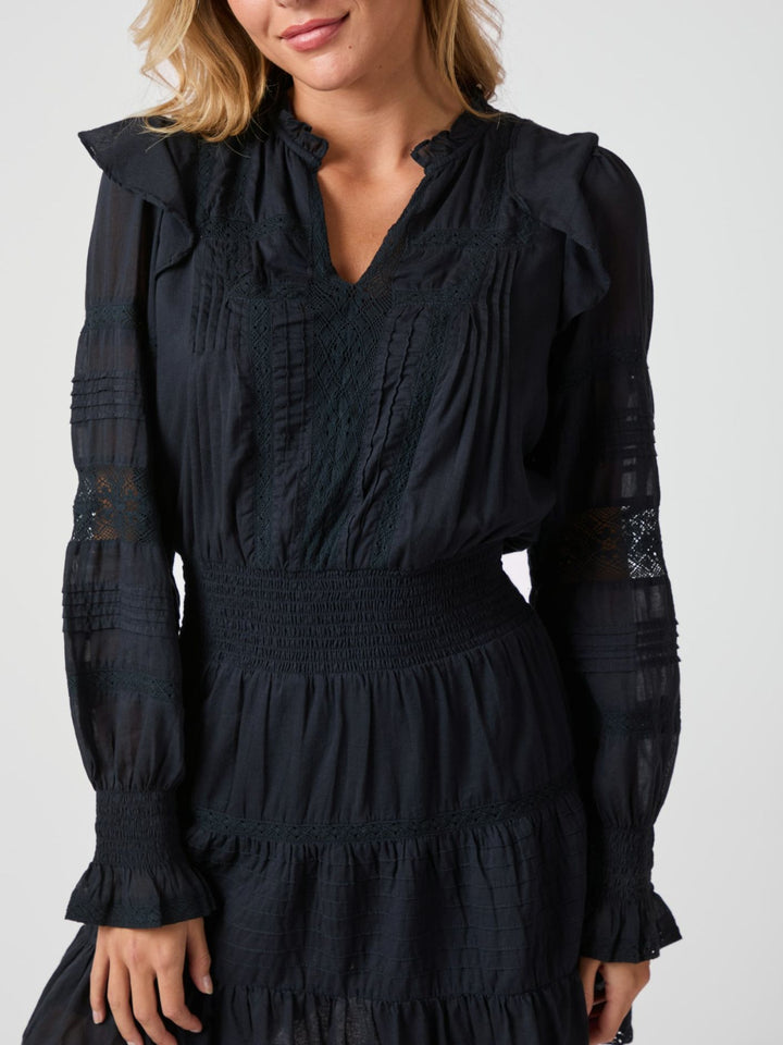 ARAN  S VOILE DRESS  Navy
