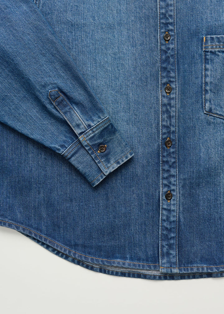 Casy Shirt Denim  Worn Blue