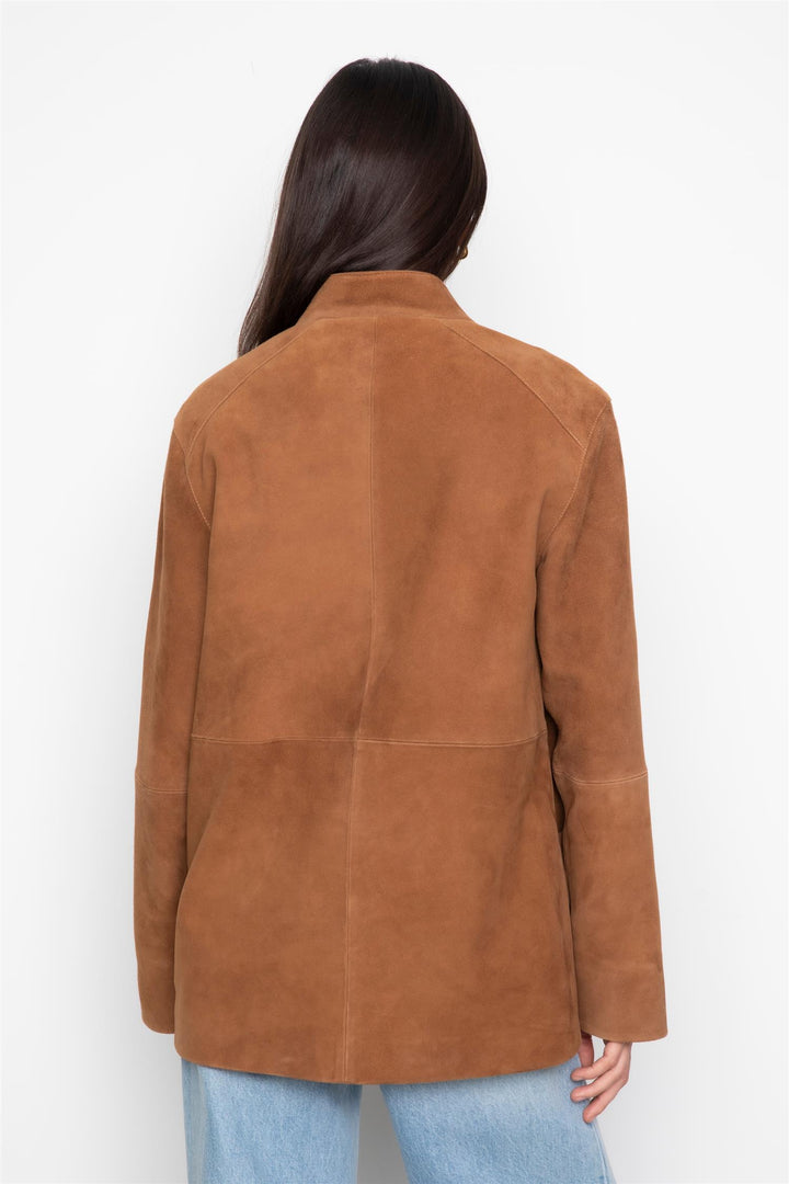Lauren Leather Jacket  Camel Suede