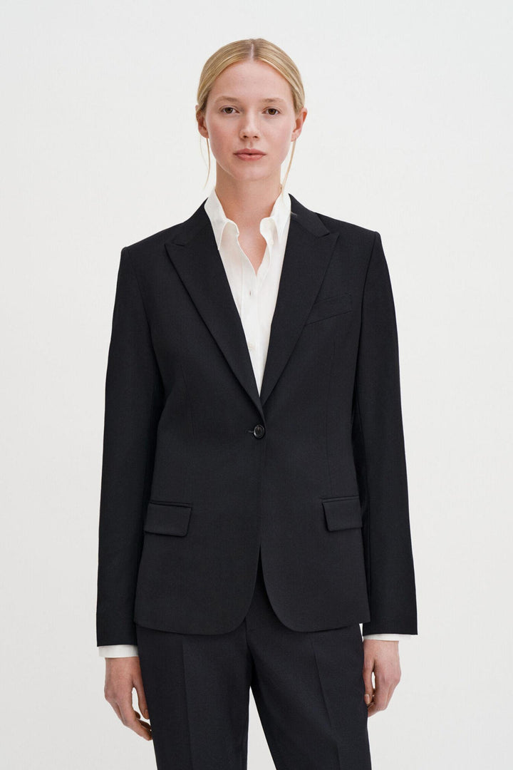 sasha cool wool blazer  Black