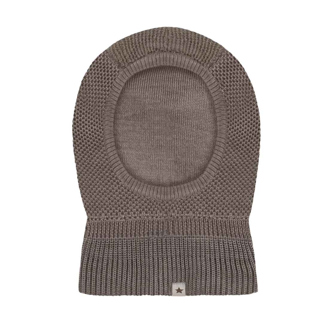 Balaclava Wool Knit Windstop  Cinder Melange