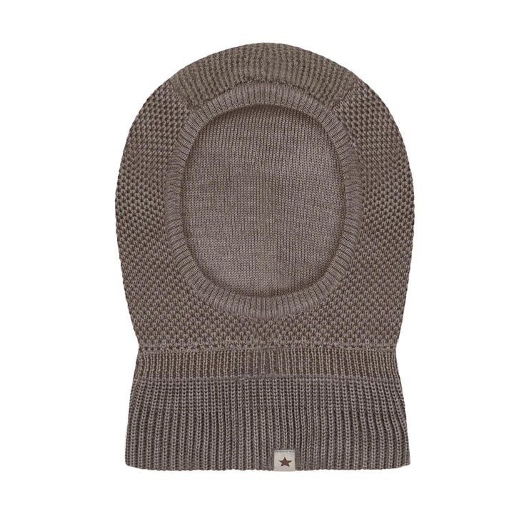 Balaclava Wool Knit Windstop  Cinder Melange
