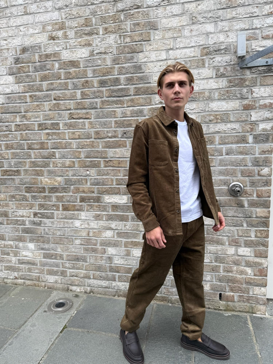 Kody Corduroy Overshirt  Military Olive