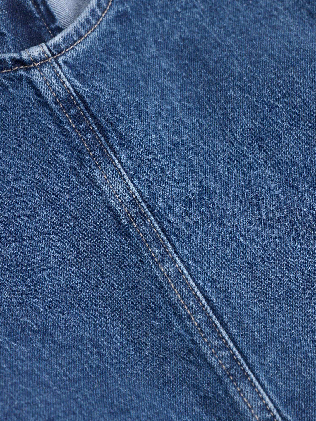 Short Denim Dress  Blue
