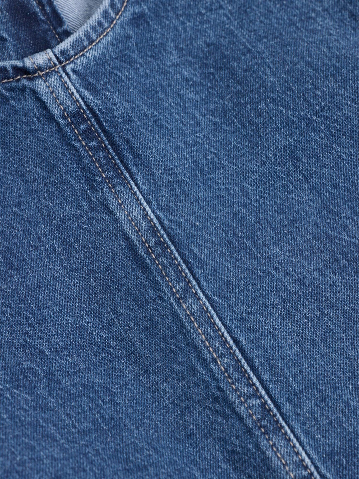 Short Denim Dress  Blue