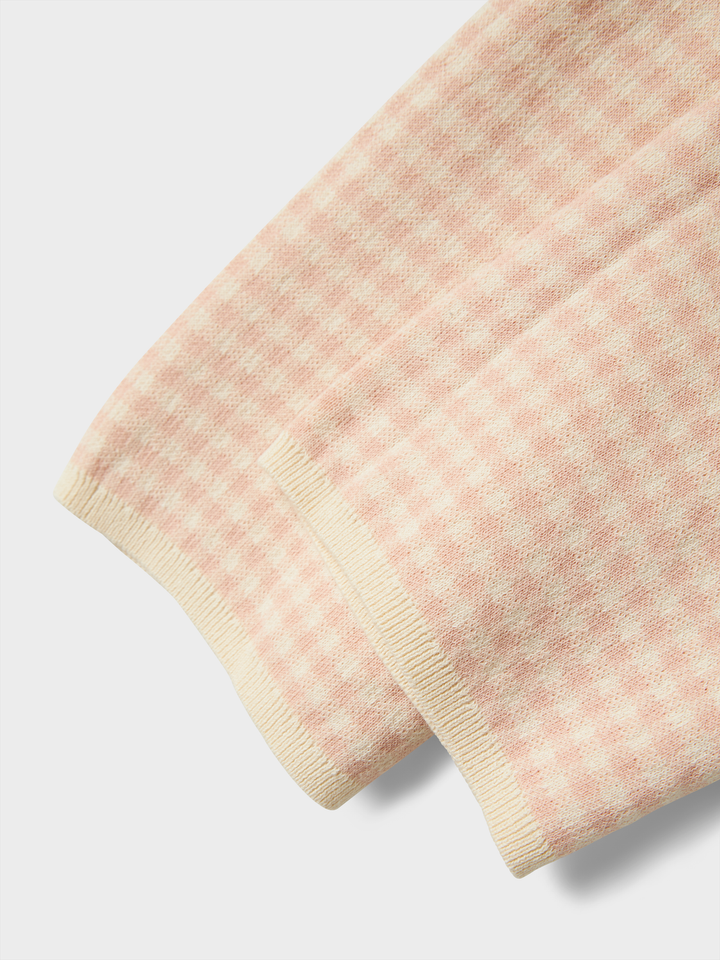 Nmfnadie Wide Knit Pant Lil  Cameo Rose