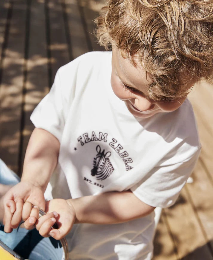 SOMMER ZEBRA T-SHIRT  Cloud Dancer